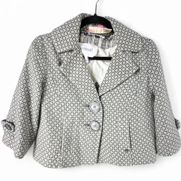 Dkny y2k Stylish classic 60’s vibes women’s Jacket,Geometric Pattern small - Picture 3 of 4